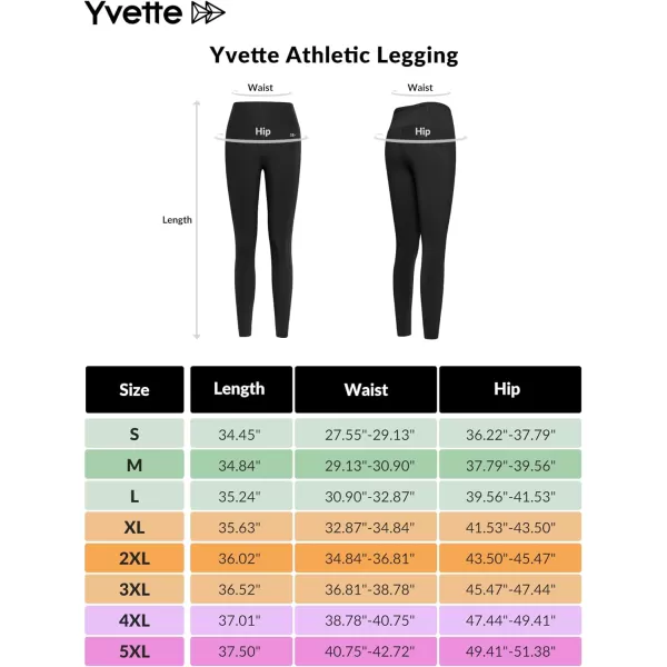 Yvette Leggings with Pockets for Women Tummy Control High Waist Non SeeThrough Workout Running Tights Buttery SoftBlue