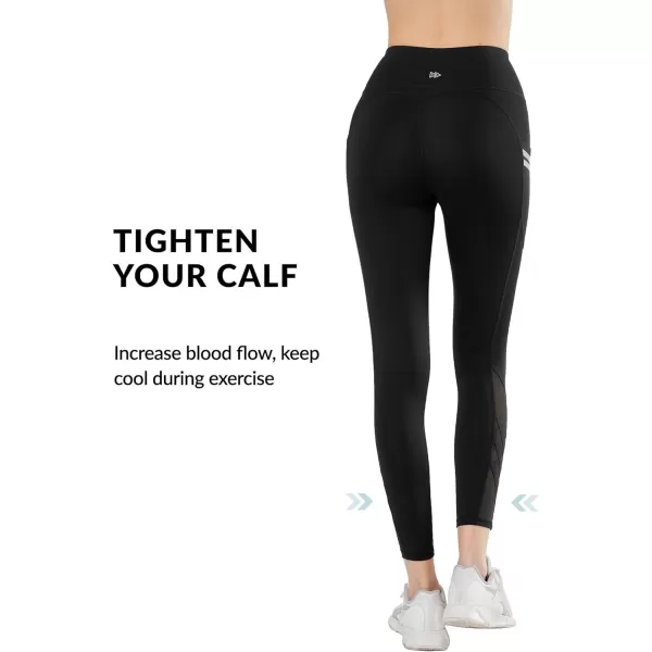Yvette Leggings with Pockets for WomenHigh Waisted Tummy Control Buttery Soft Yoga PantsBlack