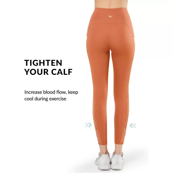 Yvette Leggings with Pockets for WomenHigh Waisted Tummy Control Buttery Soft Yoga PantsOrange