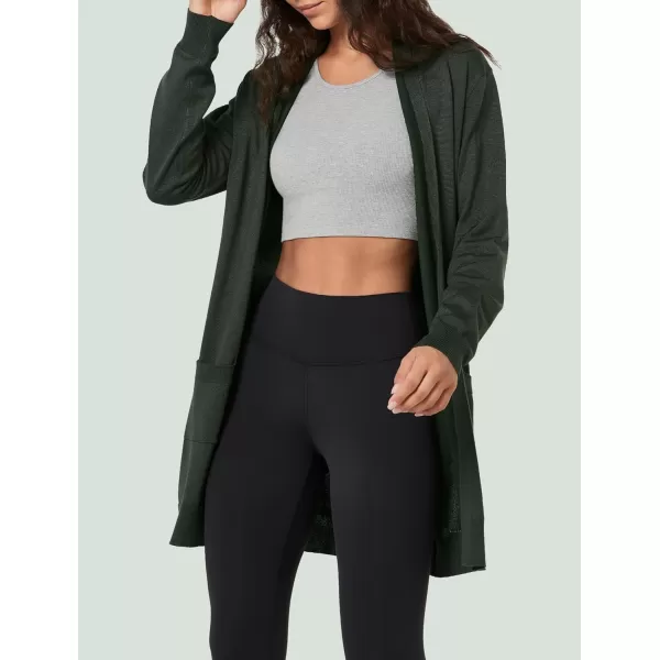 Yvette Long Cardigan Sweaters for Women with Pockets Lightweight Oversized Jacket Fall 2023 Plus Size Sweater CoatArmygreenOlive
