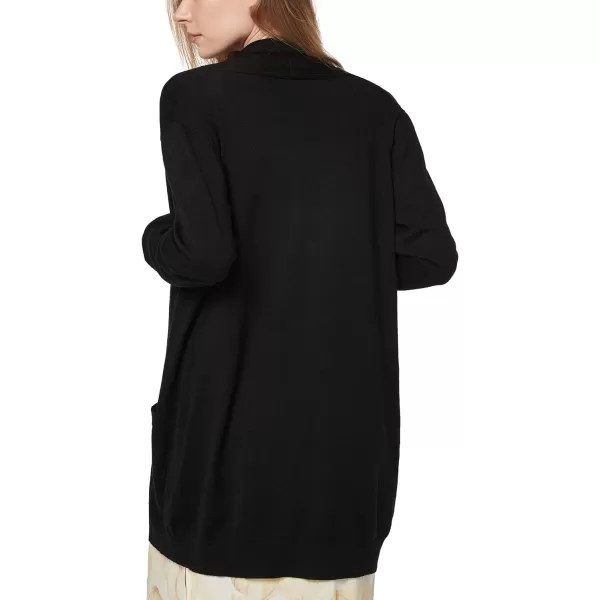 Yvette Long Cardigan Sweaters for Women with Pockets Lightweight Oversized Jacket Fall 2023 Plus Size Sweater CoatBlack