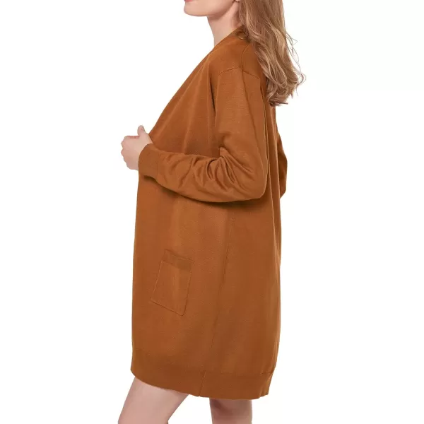 Yvette Long Cardigan Sweaters for Women with Pockets Lightweight Oversized Jacket Fall 2023 Plus Size Sweater CoatOrange