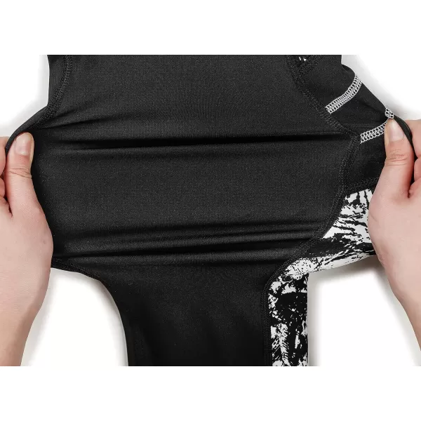Yvette Printed Workout Leggings for Women High Waisted Yoga Pants with 2 Pockets Non SeeThrough Tummy ControlWhite Printed