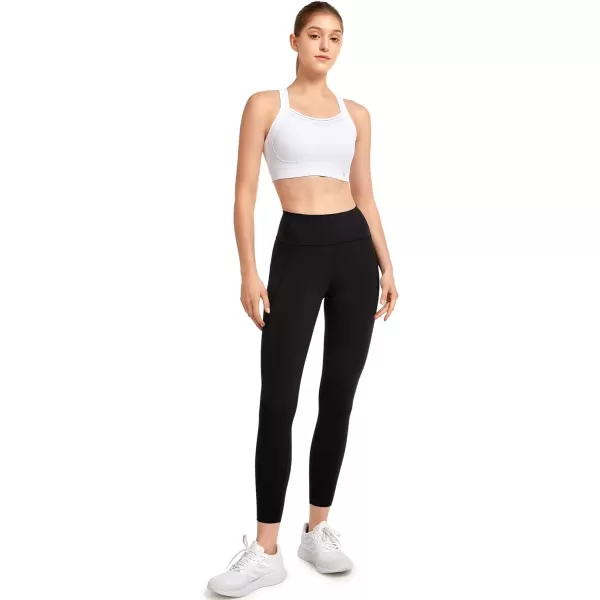 Yvette Racerback Sports Bra for Women High Impact Mesh Sports Bra High Support for Running Large BreastsWhite