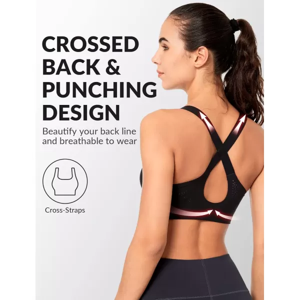 Yvette Seamless Post Surgery Sports Bra  Medium Support Zip BraWireless SupportiveComfortableBlack