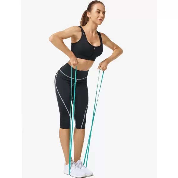 Yvette Sports Bras for Women High Support Sexy Criss Cross Back Design Workout FitnessBlack