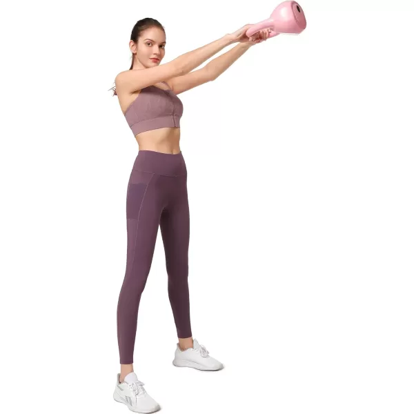 Yvette Womens Sports Bra High Support Crossed Back Floral Zip Front Workout Bra for RunningPurple Printed