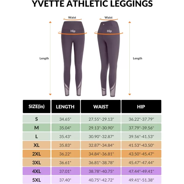 Yvette Workout Leggings for Women High Waist Buttery Soft Non SeeThrough Workout Running TightsPurple