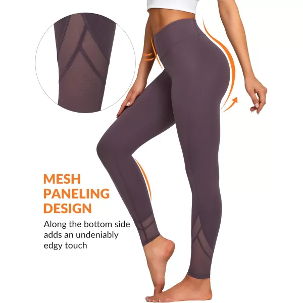 Yvette Workout Leggings for Women High Waist Buttery Soft Non SeeThrough Workout Running TightsPurple