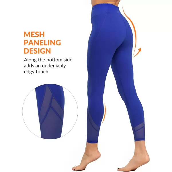 Yvette Workout Leggings for Women High Waist Buttery Soft Non SeeThrough Workout Running TightsRoyal Blue