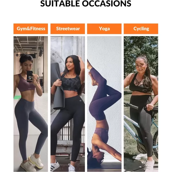 Yvette Workout Leggings for Women High Waist Buttery Soft Non SeeThrough Workout Running TightsYellow