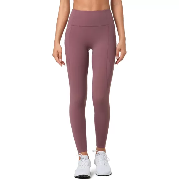 Yvette Workout Leggings for Women High Waist Tummy Control Yoga Pants with Pockets Non SeeThrough Butt Lifting TightsPurple