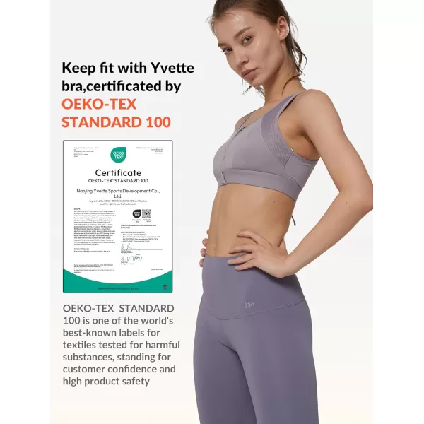 Yvette Zip Front Sports Bras 32A48DD Plus Size for Women High Impact Yoga Bra Wirefree No PaddingPurplePlease Size Up