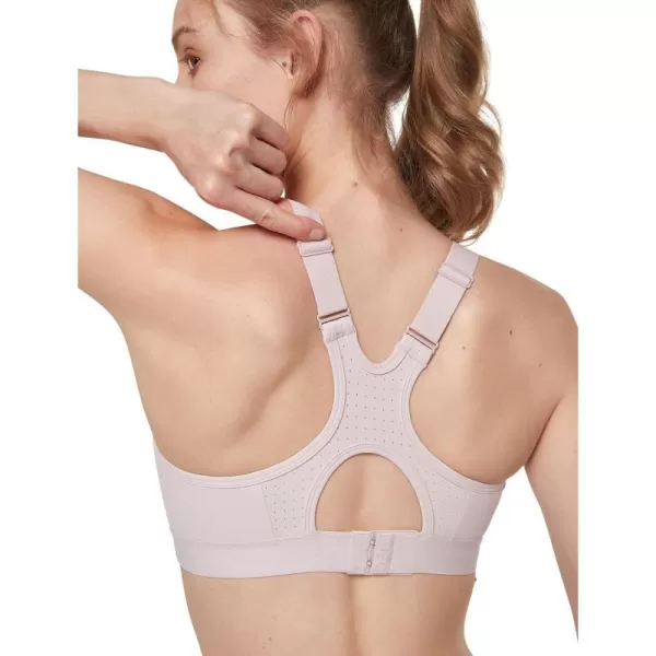Yvette Adjustable High Impact Support Bra  Racerback Sports Bras for Rnning WorkoutPurple