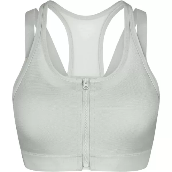 Yvette High Impact Women Sports Bra Front Closure Double Deck Mesh Running Bra for Plus Size for Plus SizeGrey