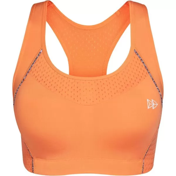 Yvette Sports Bras for Women High Impact Racerback Workout Sports Bra High Support for Large Bust Plus SizeOrange