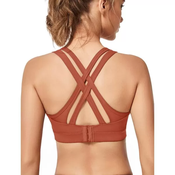 Orange Red + Double Thin Strap + High Impact