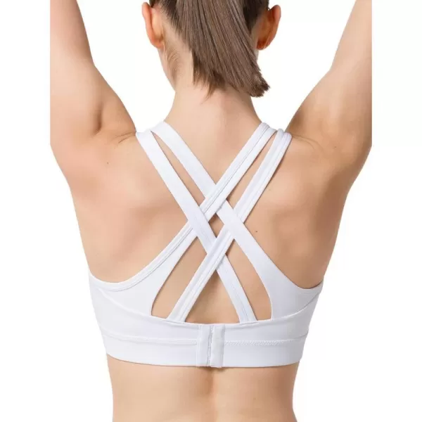 White + Double Thin Strap + High Impact