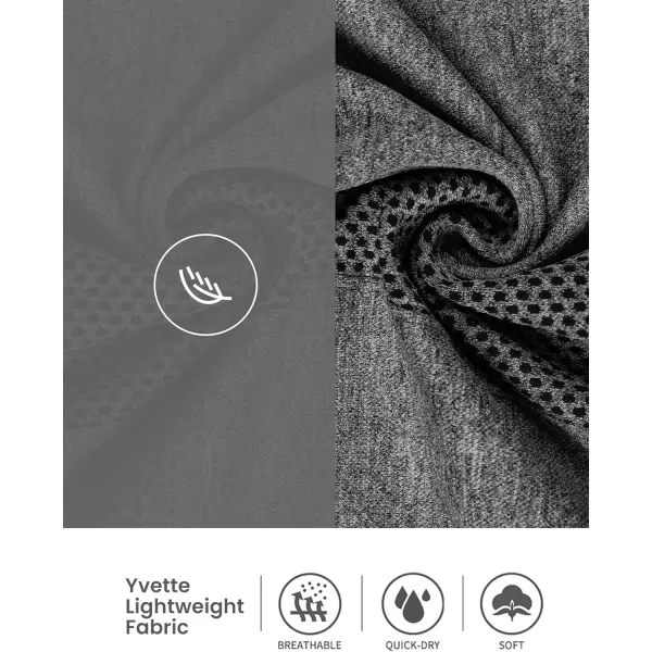Yvette Running Workout Athletic Fitted Jackets for Women Long Sleeve Zip up Hooded LightweightGrey