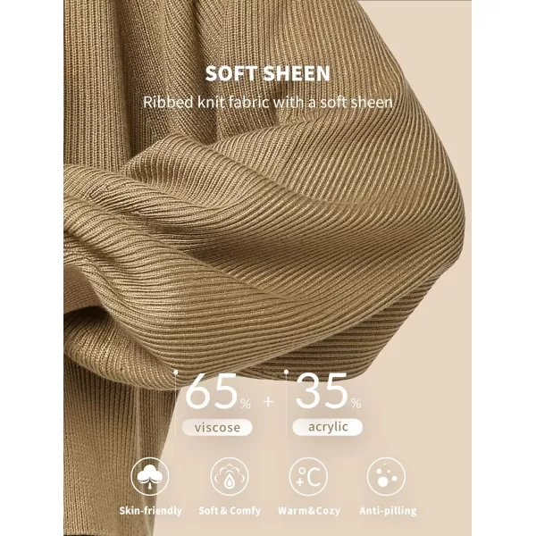 Yvette Womens Lightweight Open Front Cropped Cardigan Long Sleeve Knit Shrugs for Dresses2khaki Chunky