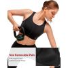 imageYvette Front Closure Sports Bras for Women High Support Large Bust Supportive Sports Bra High Impact for RunningBlack