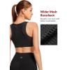 imageYvette Front Closure Sports Bras for Women High Support Large Bust Supportive Sports Bra High Impact for RunningBlack