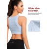 imageYvette Front Closure Sports Bras for Women High Support Large Bust Supportive Sports Bra High Impact for RunningBlue