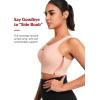 imageYvette Front Closure Sports Bras for Women High Support Large Bust Supportive Sports Bra High Impact for RunningPale Pink