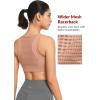 imageYvette Front Closure Sports Bras for Women High Support Large Bust Supportive Sports Bra High Impact for RunningPink