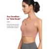 imageYvette Front Closure Sports Bras for Women High Support Large Bust Supportive Sports Bra High Impact for RunningPink