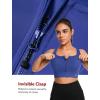 imageYvette Front Closure Sports Bras for Women High Support Large Bust Supportive Sports Bra High Impact for RunningRoyal Blue