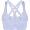 imageYvette Sports Bra High Impact Adjustable Criss Cross Back Full Support for Large Bust No BouncePurple