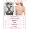 imageYvette Sports Bra High Impact Adjustable Criss Cross Back Full Support for Large Bust No BouncePurple