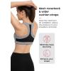 imageYvette Zip Front Sports Bra  High Impact Sports Bras for Women Plus Size Workout Fitness RunningBlack Printed