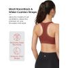 imageYvette Zip Front Sports Bra  High Impact Sports Bras for Women Plus Size Workout Fitness RunningBrick Red
