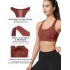 imageYvette Zip Front Sports Bra  High Impact Sports Bras for Women Plus Size Workout Fitness RunningBrick Red