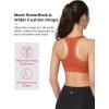 imageYvette Zip Front Sports Bra  High Impact Sports Bras for Women Plus Size Workout Fitness RunningOrange