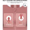 imageYvette Zip Front Sports Bra  High Impact Sports Bras for Women Plus Size Workout Fitness RunningRouge Pink