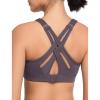 imageYvette Sports Bra High Impact Adjustable Criss Cross Back Full Support for Large Bust No BounceLavender