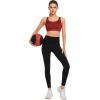 imageYvette Adjustable Molded Cup Supportive Sports Bras  High Impact Wireless Bra for Large BreastsRed