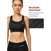 imageYvette Sports Bras for Women High Impact Support Racerback Sports Bra Plus Size No Underwire for Running WorkoutBlack