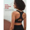 imageYvette Sports Bras for Women High Impact Support Racerback Sports Bra Plus Size No Underwire for Running WorkoutBlack