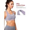 imageYvette Sports Bras for Women High Impact Support Racerback Sports Bra Plus Size No Underwire for Running WorkoutBlue Purple