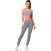 imageYvette Sports Bras for Women High Impact Support Racerback Sports Bra Plus Size No Underwire for Running WorkoutBlue Purple
