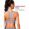 imageYvette Sports Bras for Women High Impact Support Racerback Sports Bra Plus Size No Underwire for Running WorkoutBlue Purple