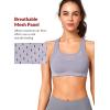 imageYvette Sports Bras for Women High Impact Support Racerback Sports Bra Plus Size No Underwire for Running WorkoutBlue Purple