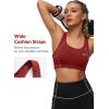 imageYvette Sports Bras for Women High Impact Support Racerback Sports Bra Plus Size No Underwire for Running WorkoutBurgundy