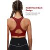 imageYvette Sports Bras for Women High Impact Support Racerback Sports Bra Plus Size No Underwire for Running WorkoutBurgundy