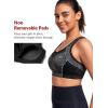 imageYvette Sports Bras for Women High Impact Support Racerback Sports Bra Plus Size No Underwire for Running WorkoutDark Grey