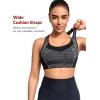 imageYvette Sports Bras for Women High Impact Support Racerback Sports Bra Plus Size No Underwire for Running WorkoutDark Grey